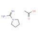 Pyrrolidine-1-carboximidamide acetate - chemical structure image