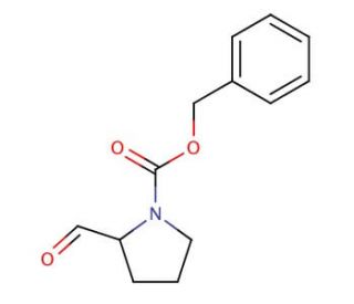 Pyrrolidine-2-carboxaldehyde, N-CBZ protected (CAS 105706-84-1) - chemical structure image