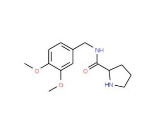 Pyrrolidine-2-carboxylic acid 3,4-dimethoxy-benzylamide (CAS 438581-56-7) - chemical structure image