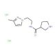 Pyrrolidine-3-carboxylic acid [2-(3-methyl-pyrazol-1-yl)-ethyl]-amide dihydrochloride - chemical structure image