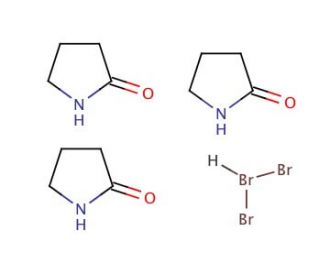 Pyrrolidone hydrotribromide (CAS 22580-55-8) - chemical structure image