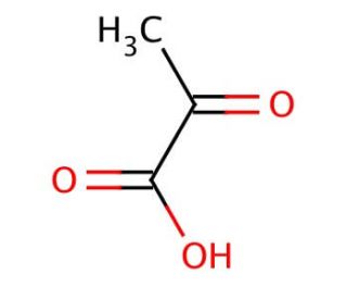 Pyruvic acid (CAS 127-17-3) - chemical structure image