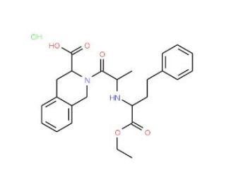 Quinapril Hydrochloride (CAS 82586-55-8) - chemical structure image