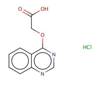 (Quinazolin-4-yloxy)-acetic acid hydrochloride (CAS 842959-64-2) - chemical structure image