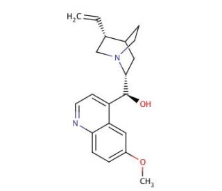 Quinidine (CAS 56-54-2) - chemical structure image