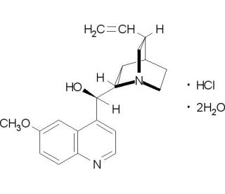 Quinine hydrochloride dihydrate (CAS 6119-47-7) - chemical structure image