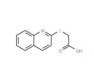 (Quinolin-2-ylsulfanyl)-acetic acid - chemical structure image