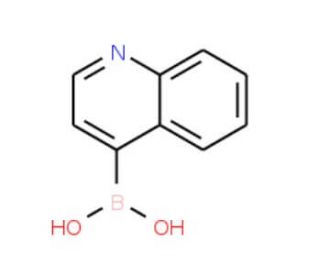 Quinoline-4-boronic acid (CAS 371764-64-6) - chemical structure image