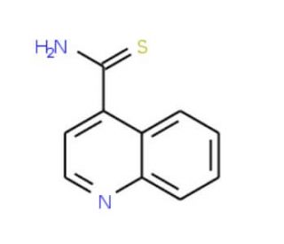 Quinoline-4-carbothioic acid amide (CAS 74585-98-1) - chemical structure image