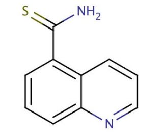 Quinoline-5-carbothioic acid amide (CAS 855763-66-5) - chemical structure image