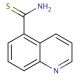 Quinoline-5-carbothioic acid amide (CAS 855763-66-5) - chemical structure image