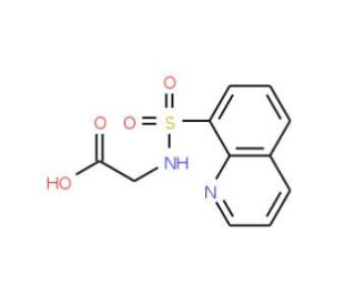 (Quinoline-8-sulfonylamino)acetic acid - chemical structure image