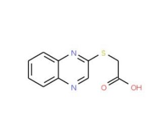 (Quinoxalin-2-ylthio)acetic acid (CAS 69001-90-7) - chemical structure image