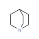 Quinuclidine (CAS 100-76-5) - chemical structure image