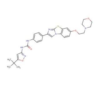 Quizartinib, Free Base (CAS 950769-58-1) - chemical structure image