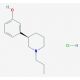 R(+)-3-(3-Hydroxyphenyl)-N-propylpiperidine hydrochloride (CAS 89874-80-6) - chemical structure image