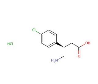R-(&plus;)-Baclofen hydrochloride (CAS 63701-55-3) - chemical structure image