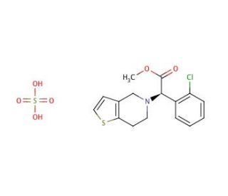 R-(&minus;)-Clopidogrel Hydrogen Sulfate (CAS 120202-71-3) - chemical structure image