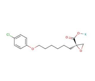 R-(&plus;)-Etomoxir Carboxylate, Potassium Salt (CAS 132308-39-5) - chemical structure image