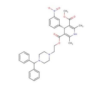 R-(&minus;)-Manidipine (CAS 133082-19-6) - chemical structure image