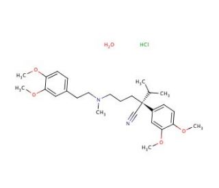 R(&plus;)-Verapamil monohydrochloride (CAS 38176-02-2) - chemical structure image