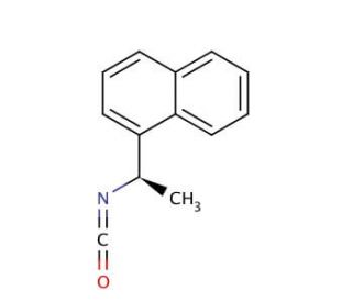 (R)-(&minus;)-1-(1-Naphthyl)ethyl isocyanate (CAS 42340-98-7) - chemical structure image