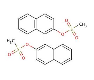 (R)-(&minus;)-1,1&prime;-Bi-2-naphthyl dimethanesulfonate (CAS 871231-48-0) - chemical structure image