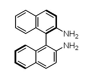 (R)-(&plus;)-1,1&prime;-Bi(2-naphthylamine) (CAS 18741-85-0) - chemical structure image