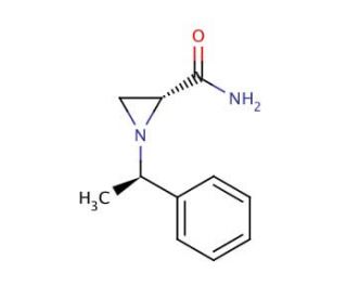 (R)-1-[(1R)-&alpha;-Methylbenzyl]aziridine-2-carboxamide (CAS 75985-52-3) - chemical structure image