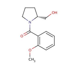 (R)-(&plus;)-1-(2-Methoxybenzoyl)-2-pyrrolidinemethanol (CAS 207511-15-7) - chemical structure image