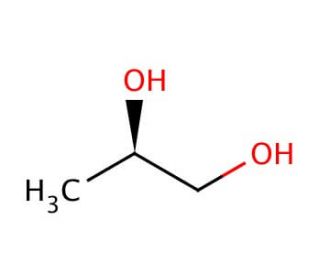 (R)-(&minus;)-1,2-Propanediol (CAS 4254-14-2) - chemical structure image