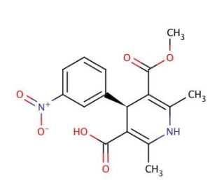 (R)-(&minus;)-1,4-Dihydro-2,6-dimethyl-4-(3-nitrophenyl)-3,5-pyridinedicarboxylic Acid Monomethyl Ester (CAS 76093-33-9) - chemical