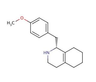 (R)-(&plus;)-1-(4-Methoxybenzyl)-1,2,3,4,5,6,7,8-octahydroisoquinoline (CAS 30356-08-2) - chemical structure image