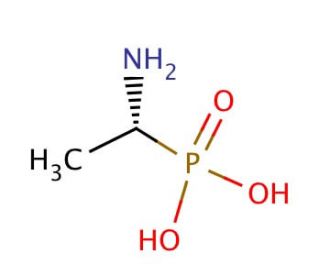 (R)-(&minus;)-1-Aminoethylphosphonic acid (CAS 60687-36-7) - chemical structure image