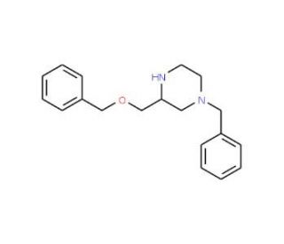 (R)-1-Benzyl-3-(benzyloxymethyl)piperazine (CAS 255723-98-9) - chemical structure image