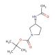 (R)-(+)-1-Boc-3-acetamidopyrrolidine (CAS 550371-67-0) - chemical structure image