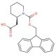 (R)-(1-Fmoc-piperidin-2-yl)acetic acid (CAS 193693-63-9) - chemical structure image