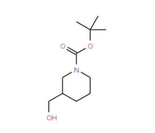 (R)-1-N-Boc-3-hydroxymethyl-piperidine (CAS 140695-85-8) - chemical structure image