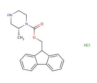 (R)-1-N-Fmoc-2-methyl-piperazine hydrochloride - chemical structure image