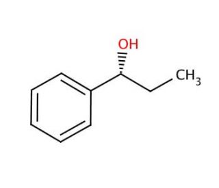 (R)-(&plus;)-1-Phenyl-1-propanol (CAS 1565-74-8) - chemical structure image