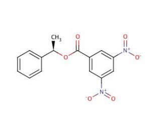 (R)-(&minus;)-1-Phenylethyl 3,5-dinitrobenzoate (CAS 3205-33-2) - chemical structure image