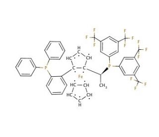 (R)-1-{(RP)-2-[2-(Diphenylphosphino)phenyl]ferrocenyl}ethylbis[3,5-bis-(trifluoromethyl)phenyl]phosphine (CAS 387868-06-6) -