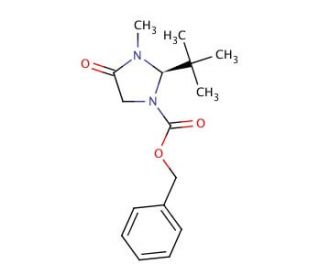 (R)-1-Z-2-tert-butyl-3-methyl-4-imidazolidinone (CAS 119906-46-6) - chemical structure image