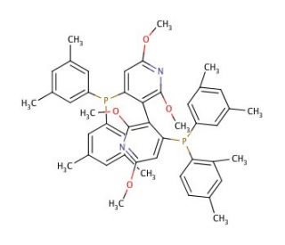 (R)-(&plus;)-2,2&prime;,6,6&prime;-Tetramethoxy-4,4&prime;-bis(di(3,5-xylyl)phosphino)-3,3&prime;-bipyridine (CAS 442905-33-1) - chemical structure image