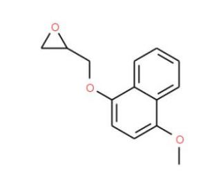 (R)-2-[[(4-Methoxy-1-naphthalenyl)oxy]methyl]oxirane - chemical structure image