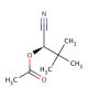 (R)-2-Acetoxy-3,3-dimethylbutyronitrile (CAS 126567-38-2) - chemical structure image