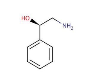 (R)-(&minus;)-2-Amino-1-phenylethanol (CAS 2549-14-6) - chemical structure image