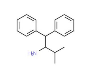 (R)-(&plus;)-2-Amino-3-methyl-1,1-diphenylbutane (CAS 400870-29-3) - chemical structure image