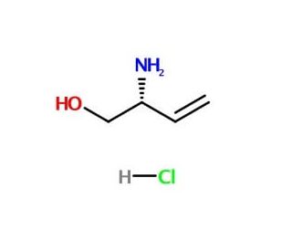 (R)-2-Amino-but-3-en-1-ol hydrochloride (CAS 313995-40-3) - chemical structure image