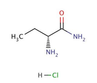 (R)-(&minus;)-2-Aminobutanamide hydrochloride (CAS 103765-03-3) - chemical structure image
